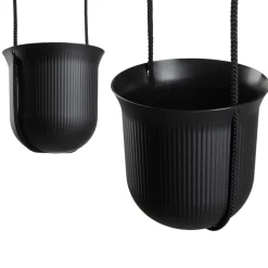 Donica wisząca AERA HANG recykling czarna 17,9 cm * HowHomely Discount