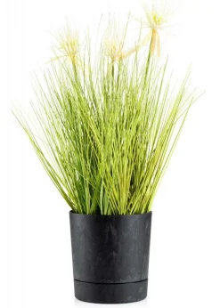 Donica z podstawką Azalea recykling czarny beton 17,5 cm * HowHomely Hot