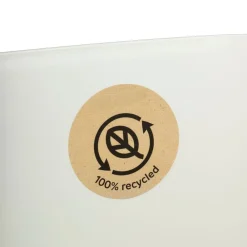 Donica z podstawką CUBI recykling kremowa 30x30 cm * HowHomely Clearance