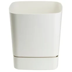 Donica z podstawką CUBI recykling kremowa 16x16 cm * HowHomely Discount
