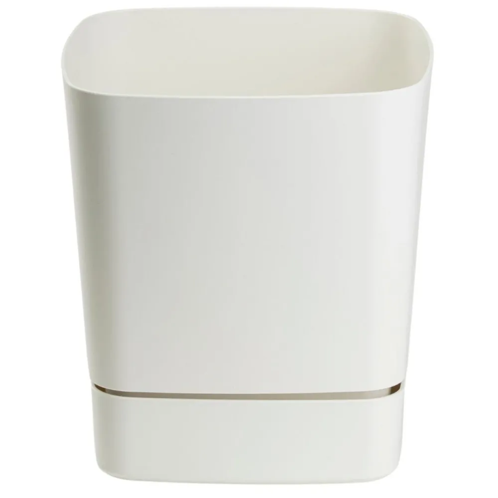 Donica z podstawką CUBI recykling kremowa 16x16 cm * HowHomely Discount