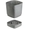 Donica z podstawką CUBI recykling szary beton 25x25 cm * HowHomely Clearance