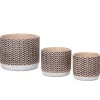 Doniczka ceramiczna KERI 12 cm geometryczna