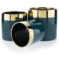 Doniczka Cindy Green Gold 11 cm zielona