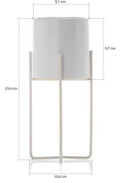 Doniczka Florri White 23,5 cm