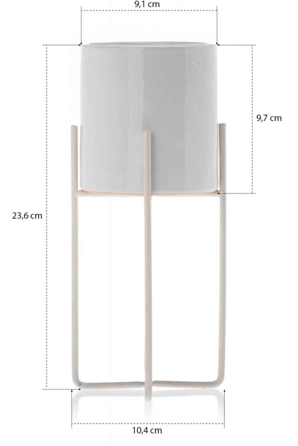 Doniczka Florri White 23,5 cm