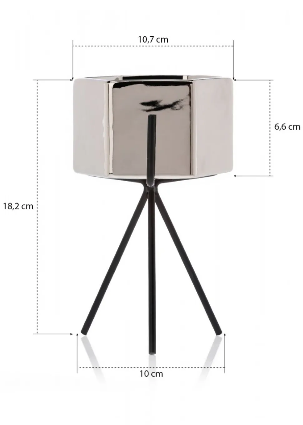 Doniczka Sashi Silver 18,5 cm