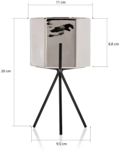 Doniczka Sashi Silver 20 cm