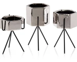 Doniczka Sashi Silver 16,5 cm