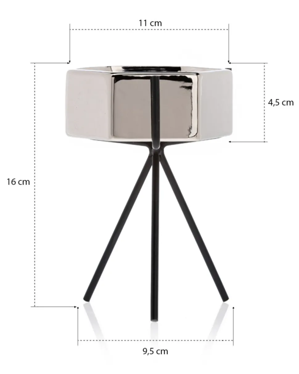 Doniczka Sashi Silver 16,5 cm