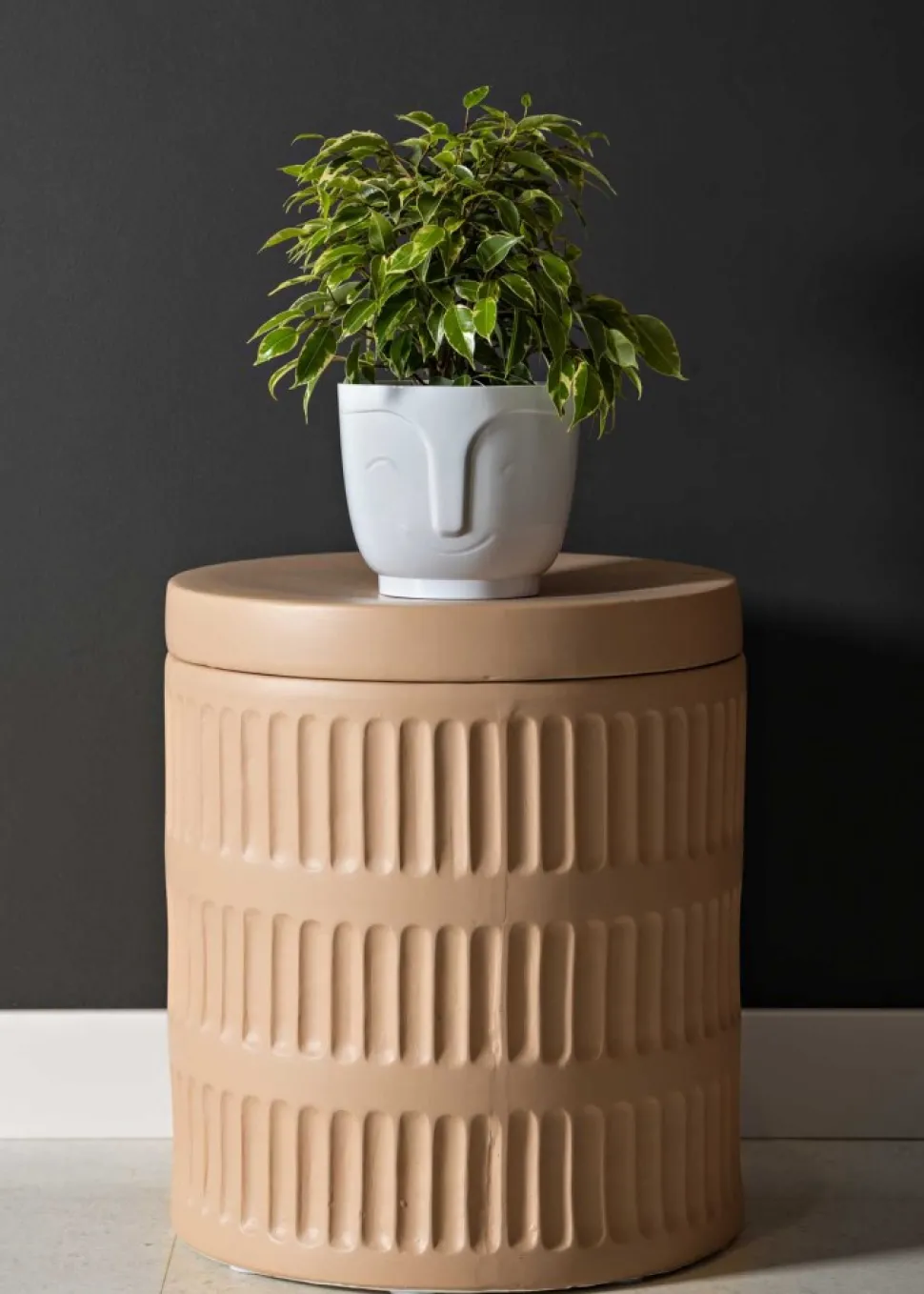 Doniczka Zoe szara h16x18,5 cm