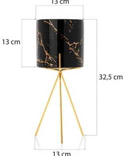 Doniczka Emma Black 32 cm * HowHomely Discount