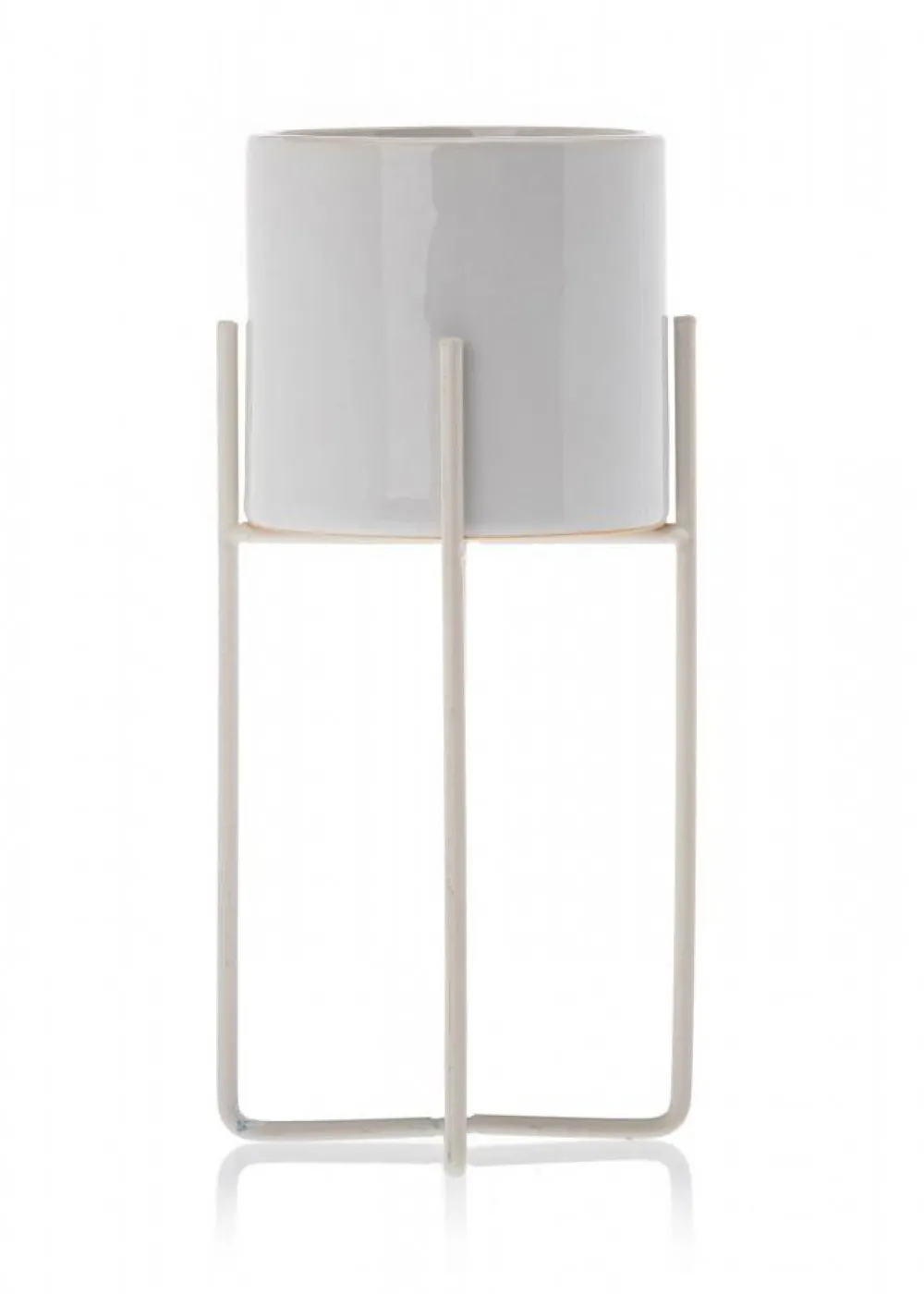 Doniczka Florri White 22 cm * HowHomely Outlet