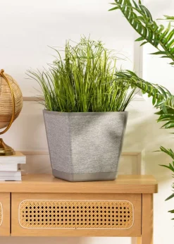 Doniczka Pilea Texelle szara h24x24 cm * HowHomely Best