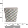 Doniczka Pilea Texelle taupe wzór 2 krata h30x30 cm * HowHomely