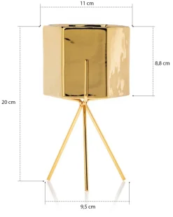 Doniczka Sashi Gold 20 cm * HowHomely New