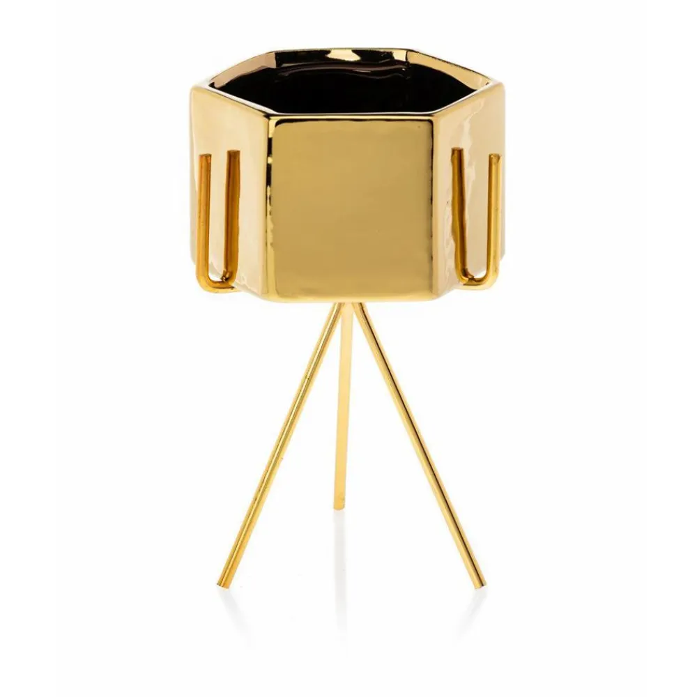 Doniczka Sashi Gold 18,5 cm * HowHomely Online