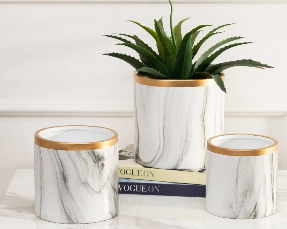 Doniczka Sona Marbling 11 cm * HowHomely