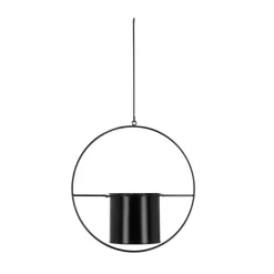 Doniczka wisząca czarna metalowa * Esschert Design Sale
