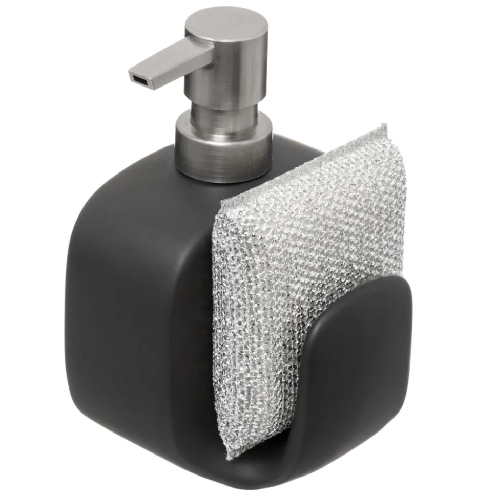 Dozownik na płyn z gąbką Black 400 ml