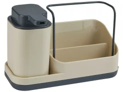 Dozownik na płyn 300 ml z organizerem Neo beż * 5five Simply Smart Discount