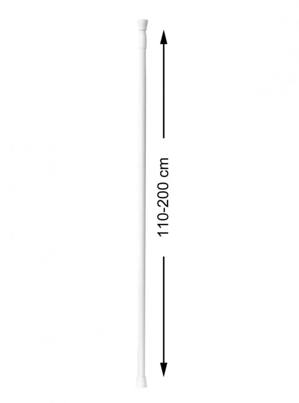 Drążek na zasłonę prysznicową 110-200 cm
