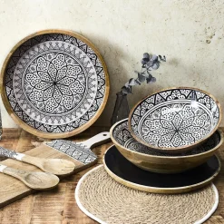 Drewniana misa Marrakesh 28 cm * HowHomely Online