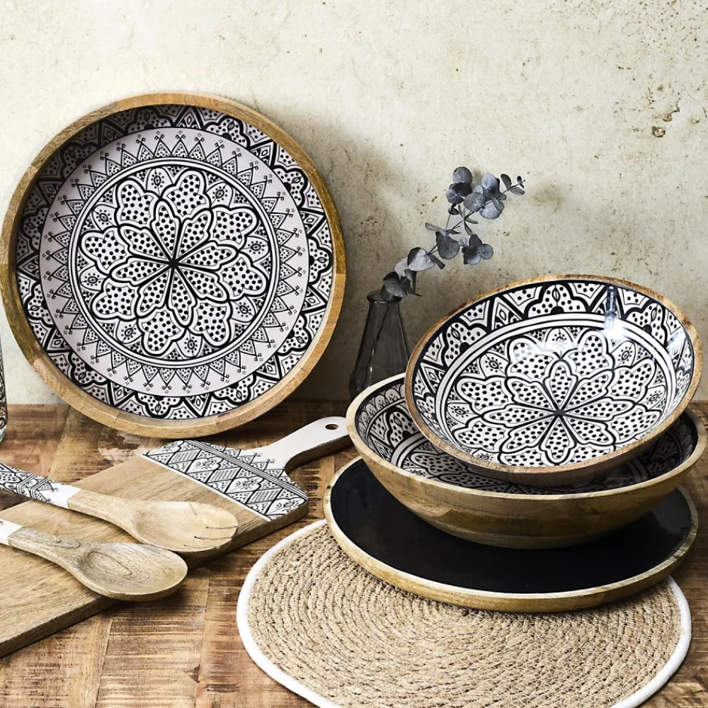 Drewniana misa Marrakesh 28 cm * HowHomely Online