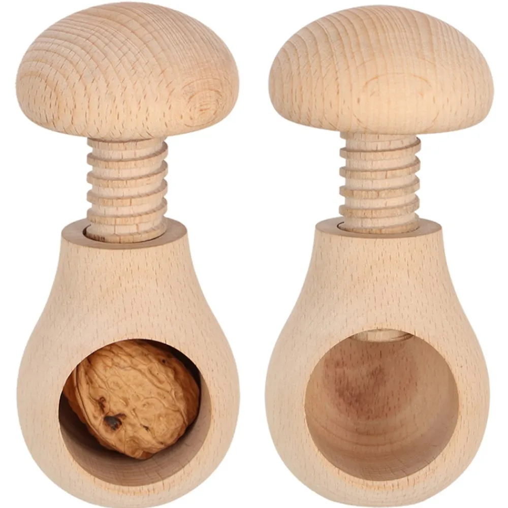 Drewniany dziadek do orzechów grzybek h9,8 cm * Esschert Design