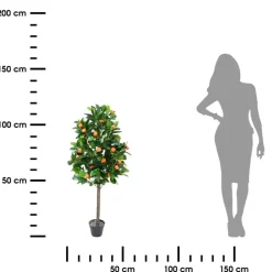 Drzewko ozdobne sztuczna mandarynka w donicy 120 cm