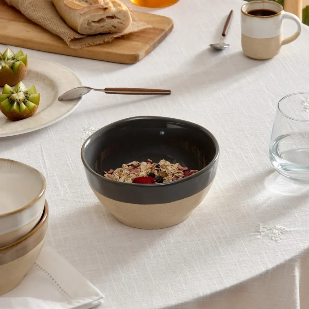 Duża miska z ceramiki Kate 720 ml szara * Secret de Gourmet Clearance