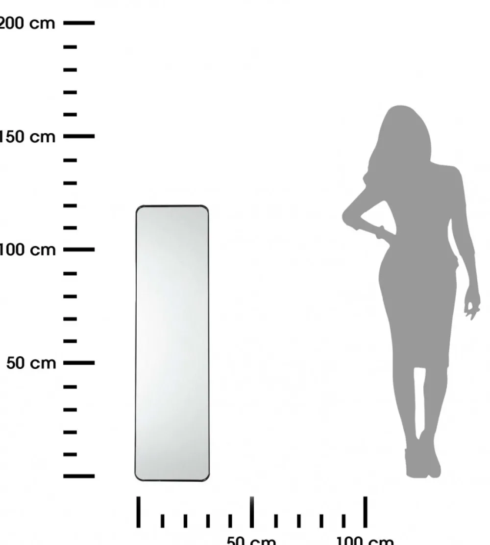 Duże lustro wiszące na drzwi REFLEX 120 cm * HowHomely Online