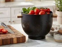 Durszlak ze stali 4,5 l Modern czarny