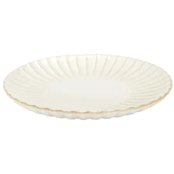 Duży talerz obiadowy Eden 27 cm krem