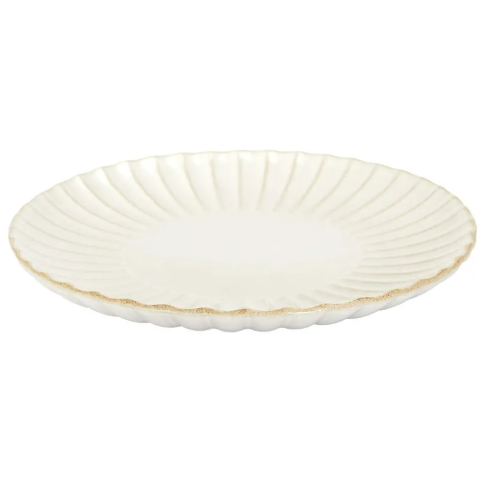Duży talerz obiadowy Eden 27 cm krem