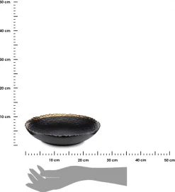 Dwa talerze głębokie Kati Black Gold 26