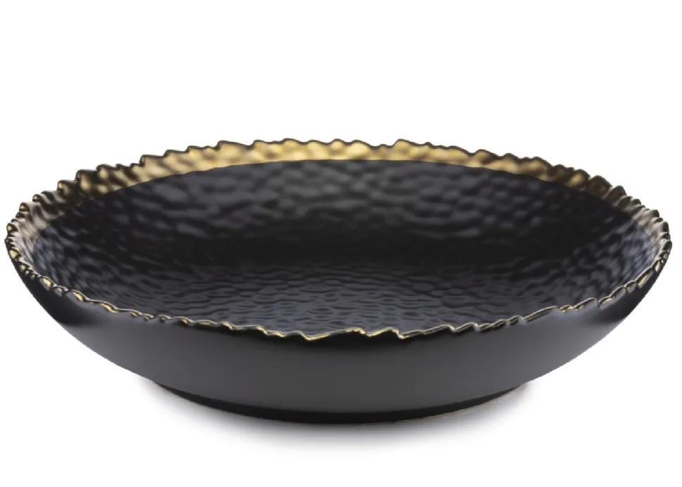 Dwa talerze głębokie Kati Black Gold 26