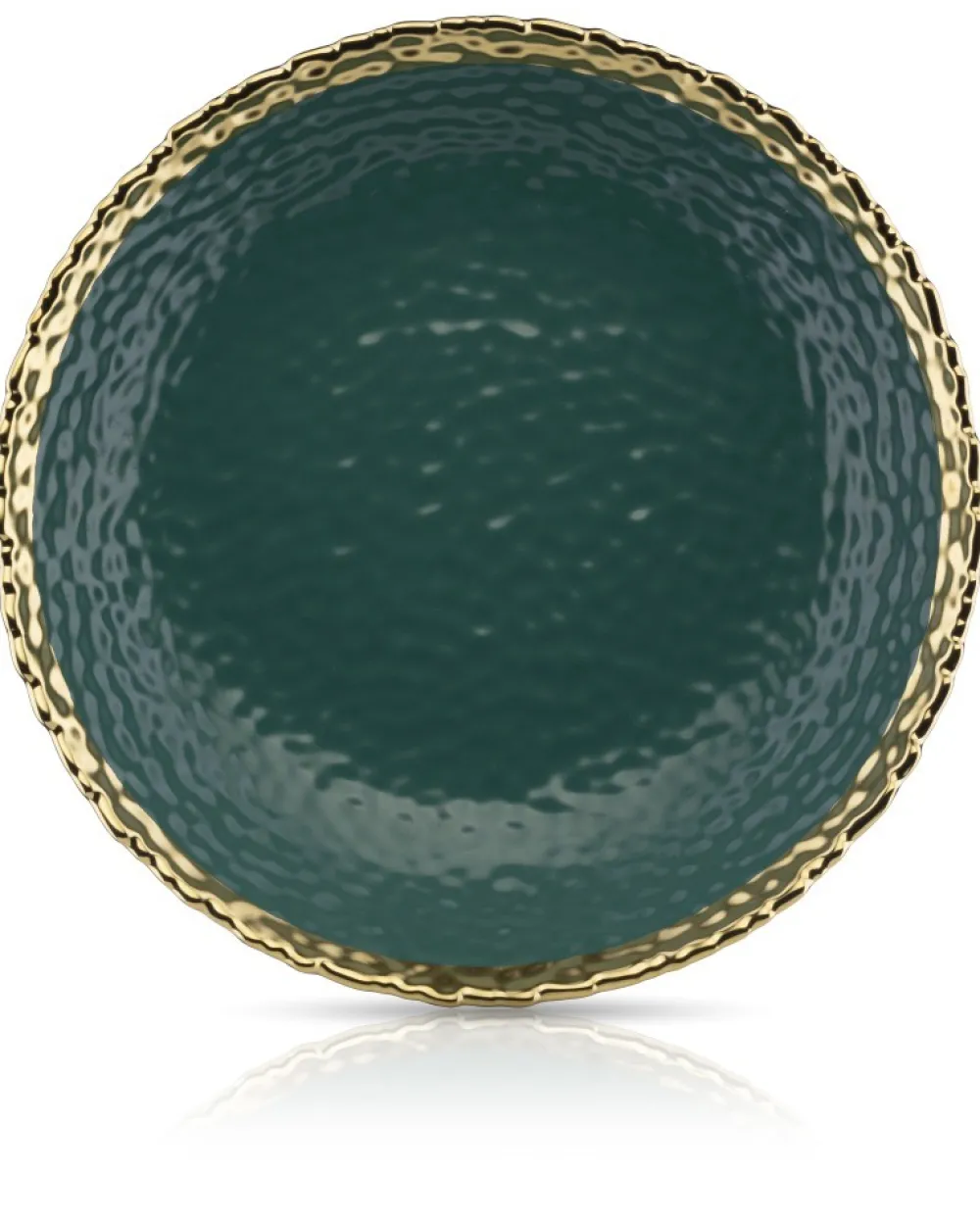 Dwa talerze głębokie Kati Green Gold 26 * HowHomely