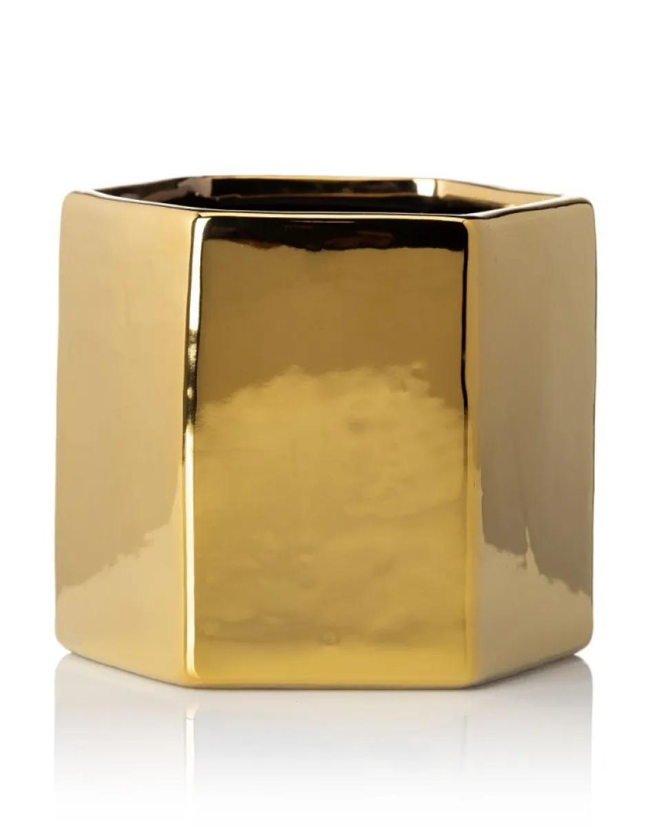 Dwie doniczki Mia Gold 12 cm
