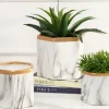 Dwie doniczki Sona Marbling 12 cm