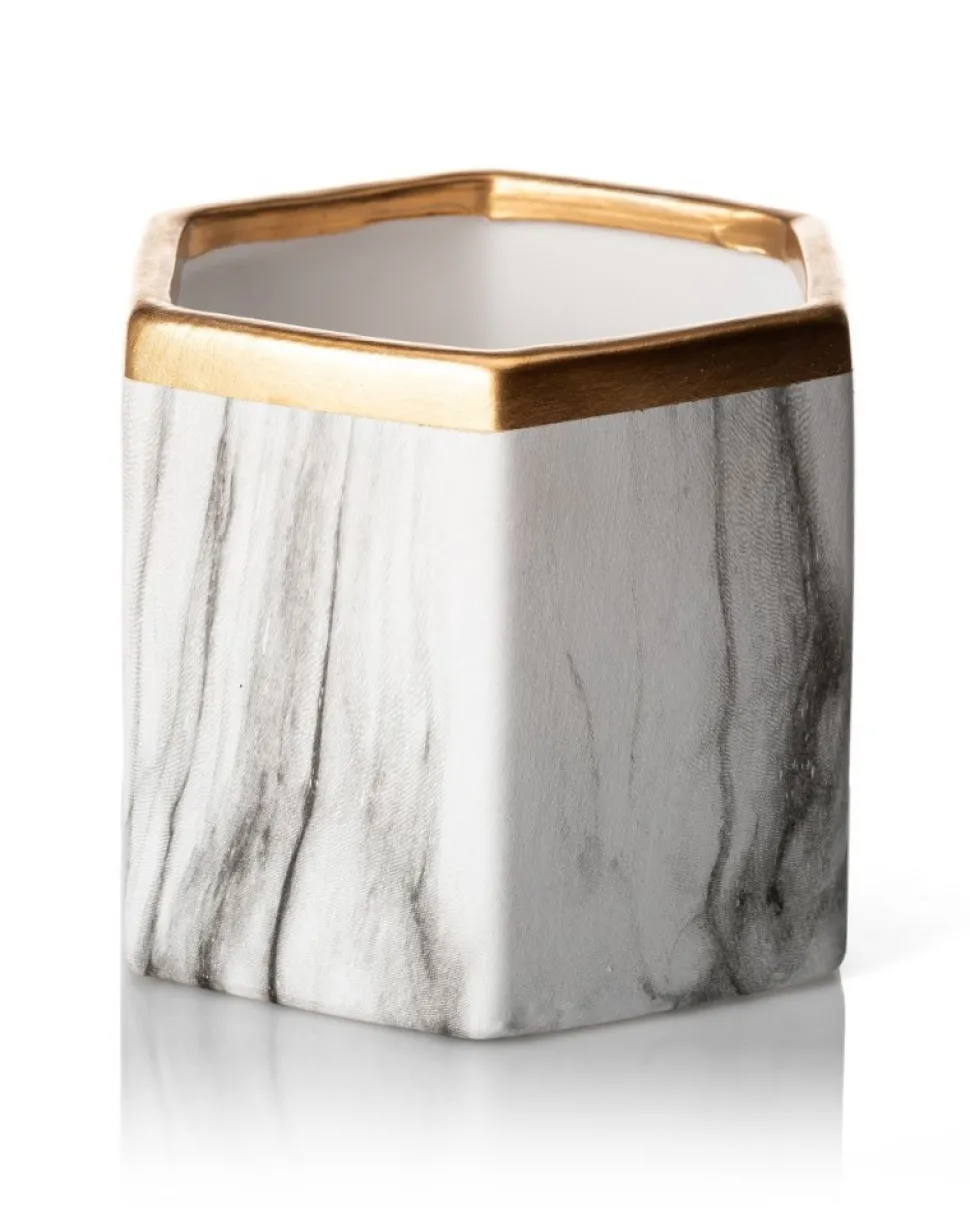 Dwie doniczki Sona Marbling 12 cm