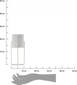 Dwie doniczki Florri White 23,5 i 22 cm * HowHomely Best