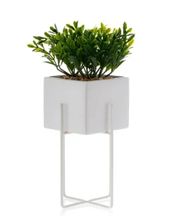 Dwie doniczki Mizu White 21 i 23 cm * HowHomely Outlet
