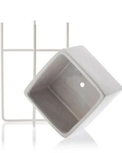 Dwie doniczki Mizu White 21 i 23 cm * HowHomely Outlet