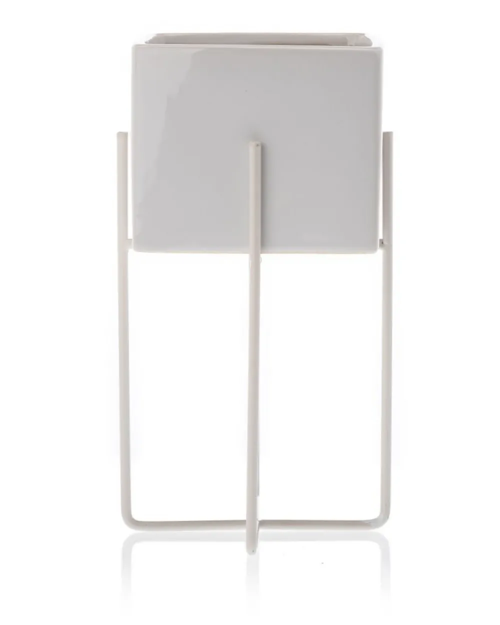 Dwie doniczki Mizu White 21 i 23 cm * HowHomely Outlet