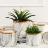 Dwie doniczki Sona Marbling 13 cm * HowHomely Discount