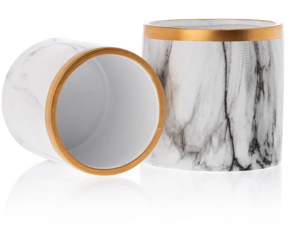Dwie doniczki Sona Marbling 11 cm * HowHomely Outlet