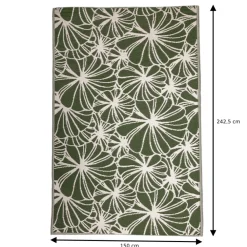 Dwustronny dywan ogrodowy w liście 150x242 cm * Esschert Design Online