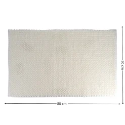 Dywanik łazienkowy Balls 50x80 cm biały