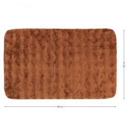 Dywanik łazienkowy cappuccino 50x80 cm efekt futra